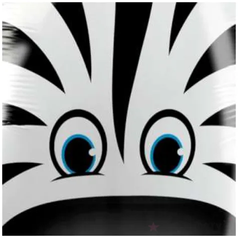 balon foliowy zebra partypal 13 shp