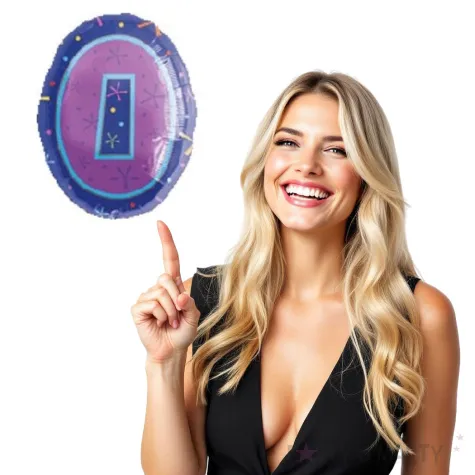 balon foliowy zero amscan 18 shp