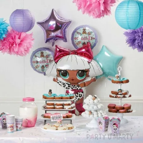 balon foliowy zestaw urodzinowy lol surprise amscan 18 5 szt shp