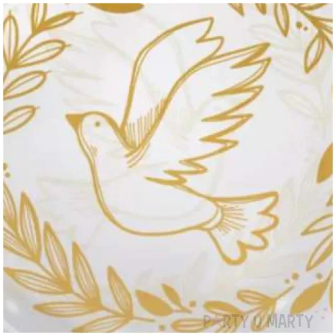 balon foliowy zloty golab transparentny tuban 18 orb