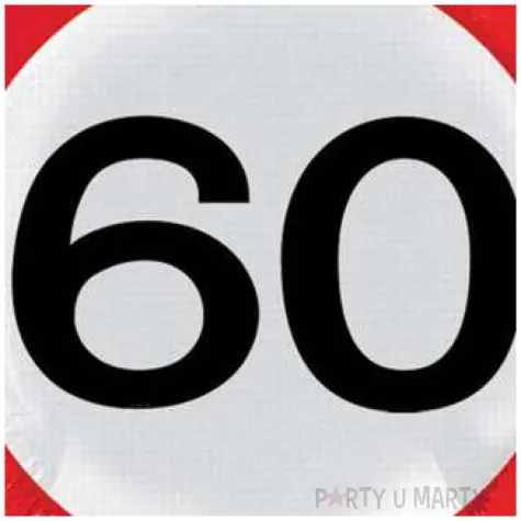 balon foliowy znak drogowy 60 czerwony top ten 18 rnd