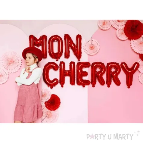 balon foliowy znak hashtag czerwony partydeco 14