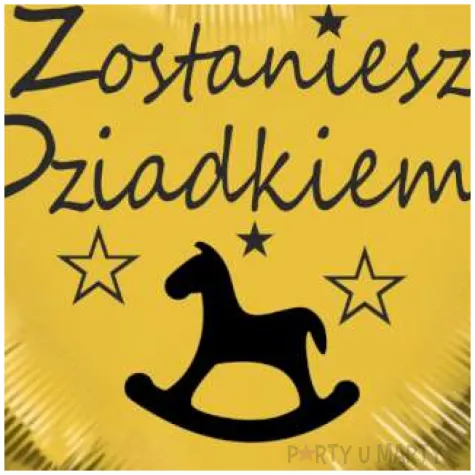 balon foliowy zostaniesz dziadkiem zloty 18 hrt