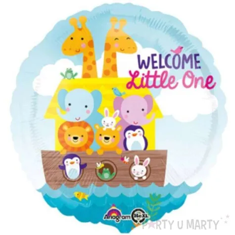 balon foliowy zwierzatka na baby shower amscan 17 rnd