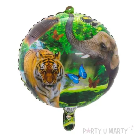 balon foliowy zwierzeta safari folat 17 rnd