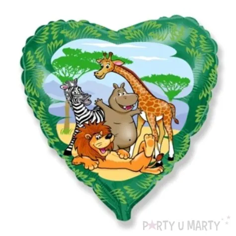 balon foliowy zwierzeta zielony flexmetal 18 hrt