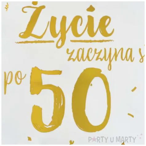 balon foliowy zycie zaczyna sie po 50 bialy 18 rnd