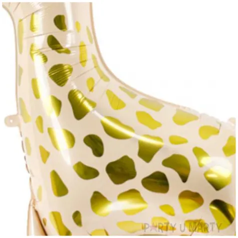 balon foliowy zyrafa zloty partydeco 40 shp