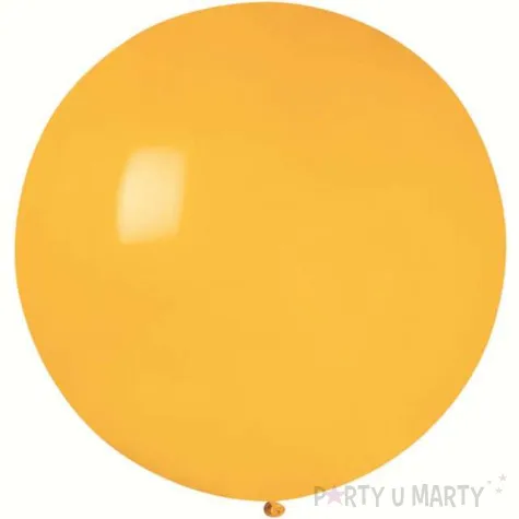 balon g220 pastel olbrzym 80 cm zolty ciemny gemar 31
