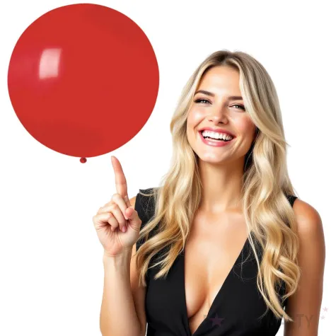 balon g30 pastel olbrzym 80 cm czerwony gemar 31