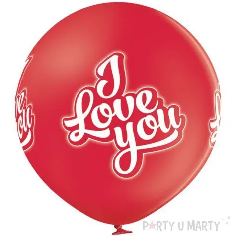 balon gigant i love you czerwony belbal 24