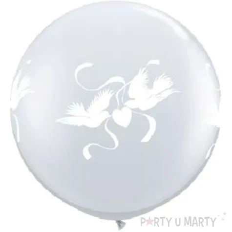 balon golabki transparentne qualatex 36 cali 2 szt