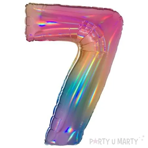 balon grabo 40 cyfra 7 colourful rainbow