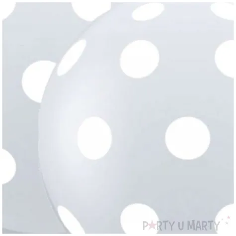 balon grochy i kropki fioletowe qualatex 30 2 szt