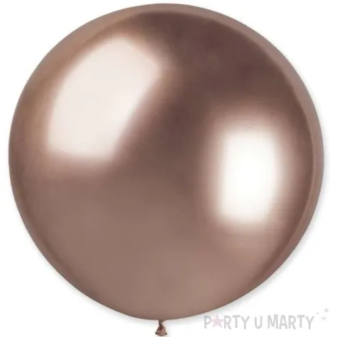 balon kula chromowana rozowe zloto 31 orb