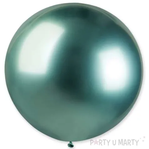 balon kula chromowana zielony 31 orb