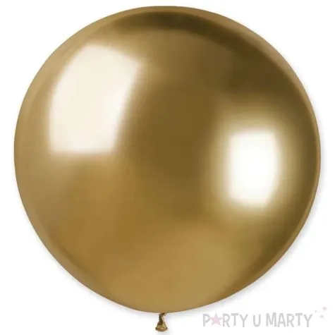 balon kula chromowana zloty 31 orb