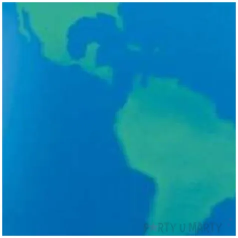 balon kula ziemska niebieski qualatex 36