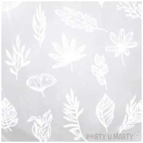 balon listki biale transparentny tuban 18 rnd