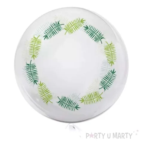 balon listki zielone transparentny tuban 18 rnd