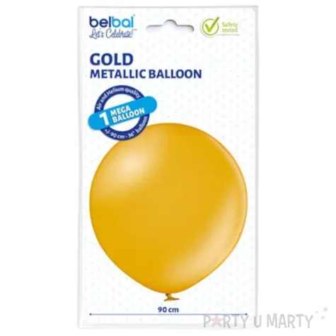 balon mega metalik zloty 36 belbal