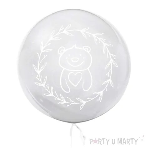 balon mis z serduszkiem bialy tuban 18 orb