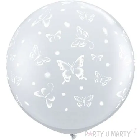 balon motylki transparentne qualatex 36 cali 2 szt