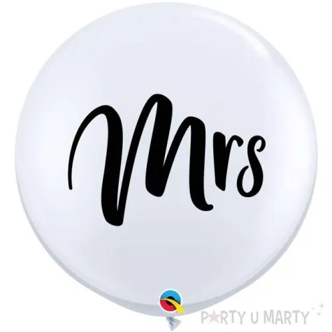 balon mrs panna mloda bialy qualatex 36 2 szt