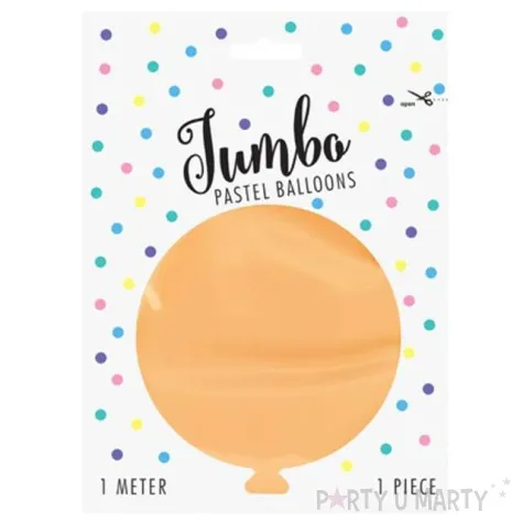 balon olbrzym brzoskwiniowy jasny partydeco 100 cm