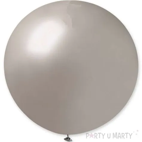 balon olbrzym classic srebrny metalik gemar 80 cm