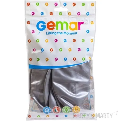 balon olbrzym classic srebrny metalik gemar 80 cm