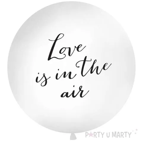 balon olbrzym love is in the air bialy partydeco 100 cm