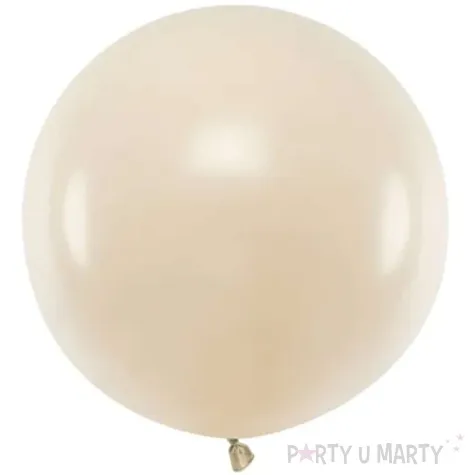 balon olbrzym pastel bezowy partydeco 60 cm