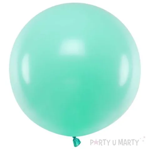 balon olbrzym pastel mietowy jasny partydeco 60 cm