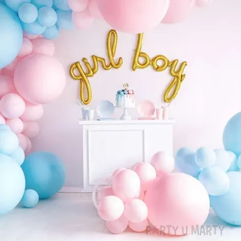 balon olbrzym pastel niebieski jasny partydeco 60 cm