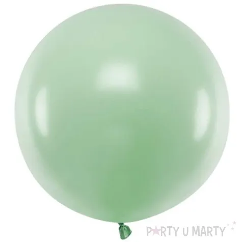 balon olbrzym pastel pistacjowy partydeco 60 cm