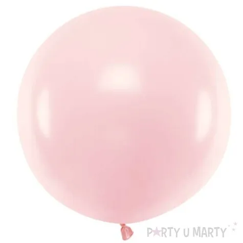 balon olbrzym pastel rozowy blady partydeco 60 cm
