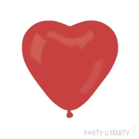 balon pastel serce duze czerwony godan 17 50szt