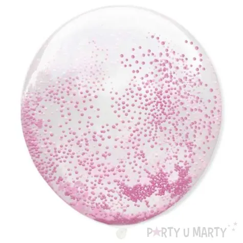 balon piankowe kuleczki rozowe jasne transparentny dekoracjepolska 12 5 szt