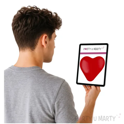 balon serce gladkie czerwony folat 10 8 szt hrt