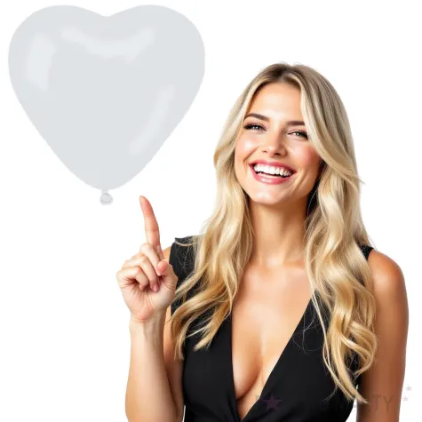 balon serce pastel biale gemar 11 100 szt hrt