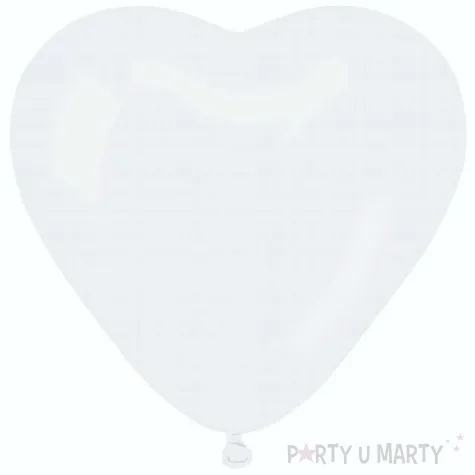 balon serce pastel biale gemar 44 cm 50 szt hrt