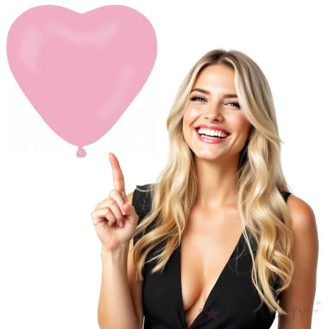 balon serce pastel rozowy gemar 25 cm 50 szt hrt