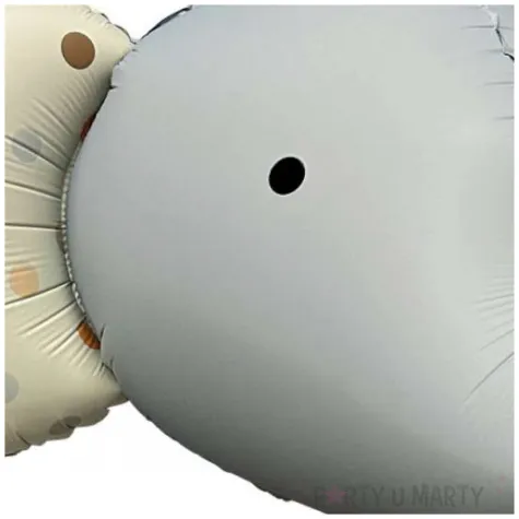 balon slonik w kolorze szarym