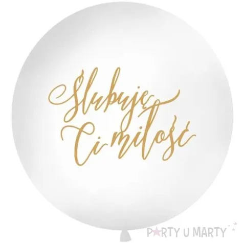 balon slubuje ci milosc bialy 1 metr partydeco