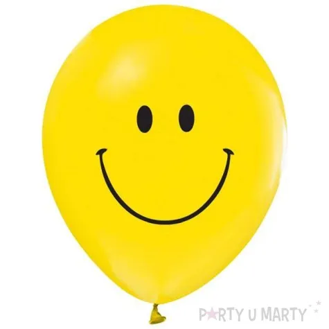 balon usmiech klasyczny zolty 12 5 szt
