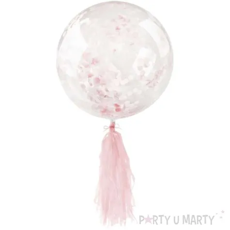 balon z konfetti fredzle roz transparentny arpex 18 orb