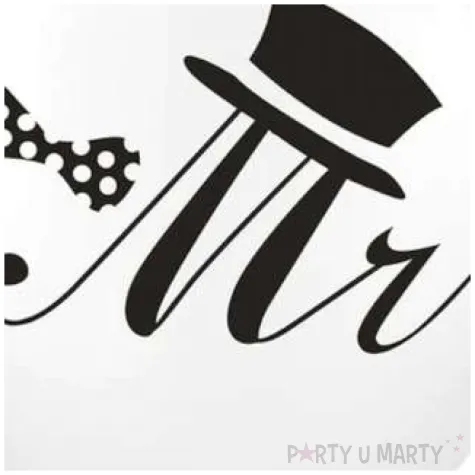 balon z napisem mr bialy partypal 18