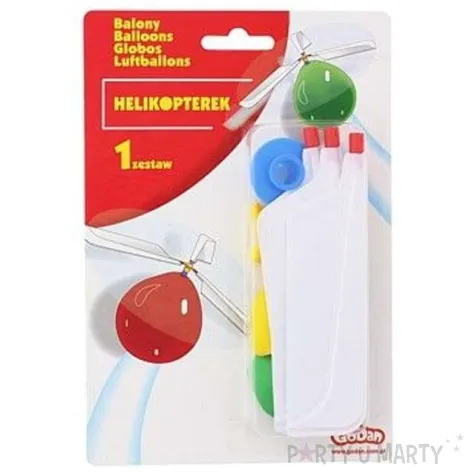 balon ze smigielkiem helikopter 1 kpl