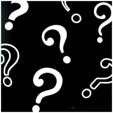 balon znaki zapytania czarne qualatex 36 cali 2 szt